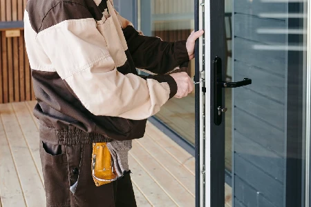Cleaning And Polishing Glass Door Installation in Miami, FL